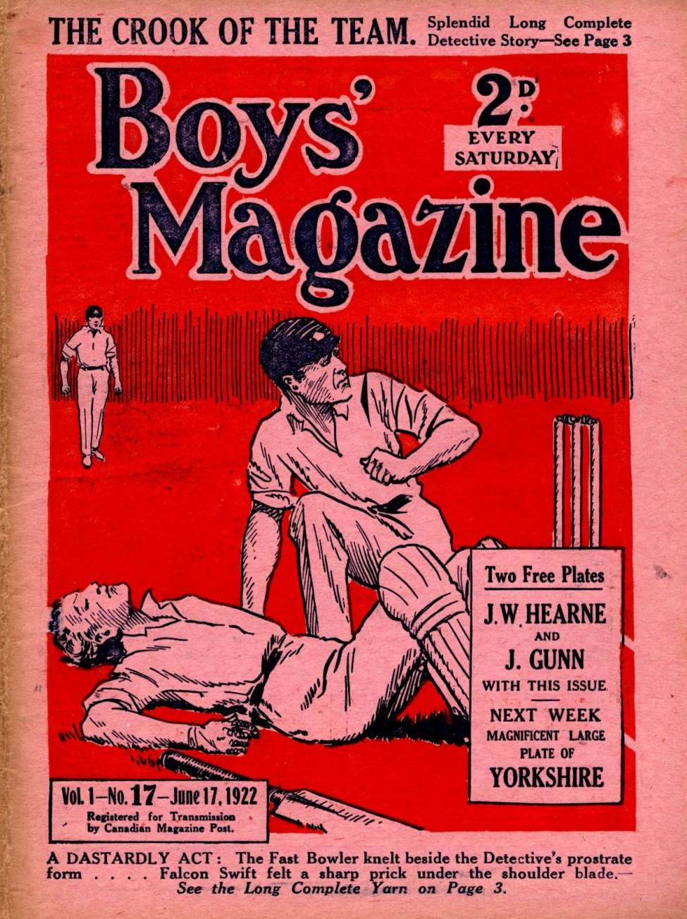 Comic Book Cover For Boys' Magazine 17