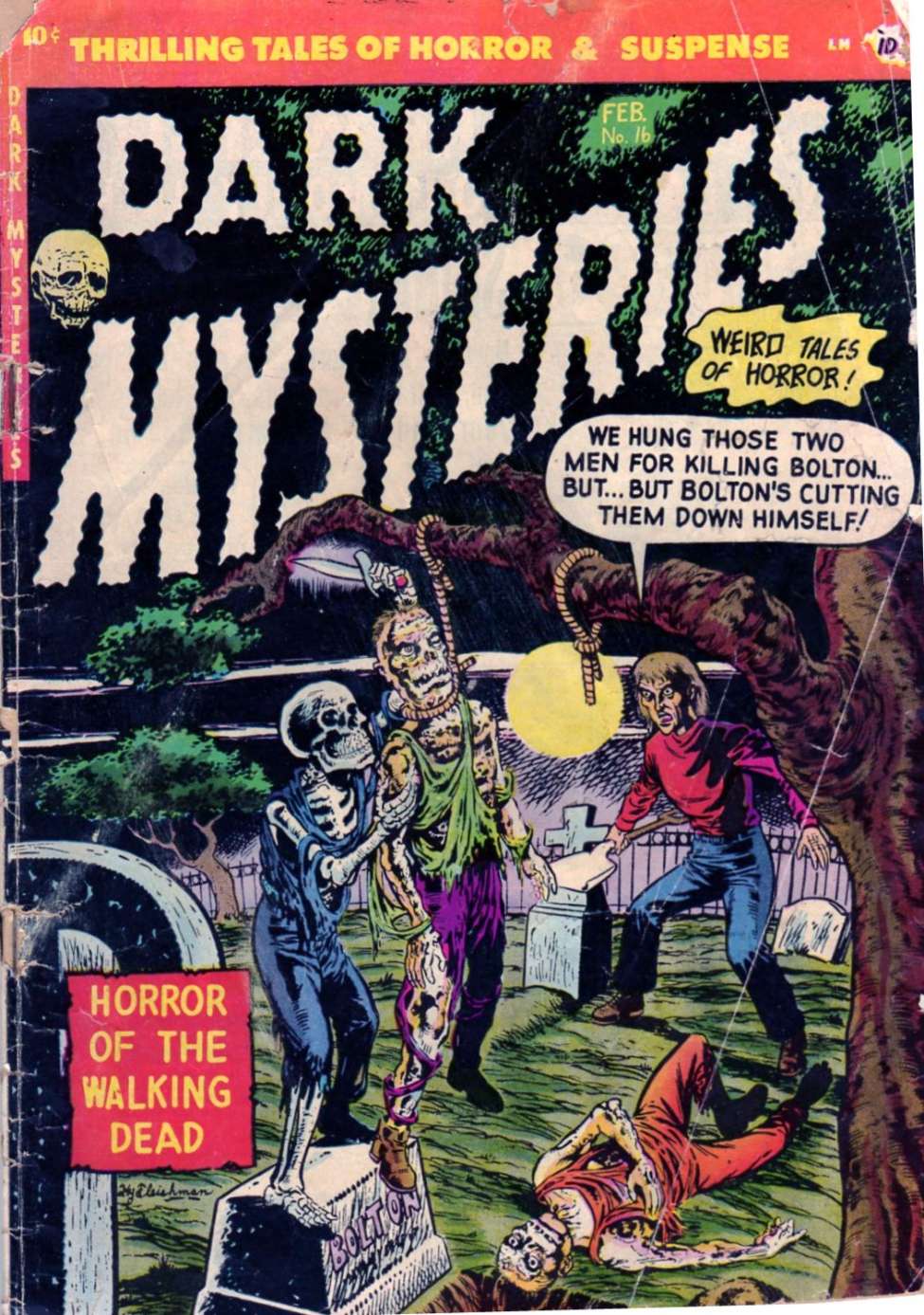 Comic Book Cover For Dark Mysteries 16