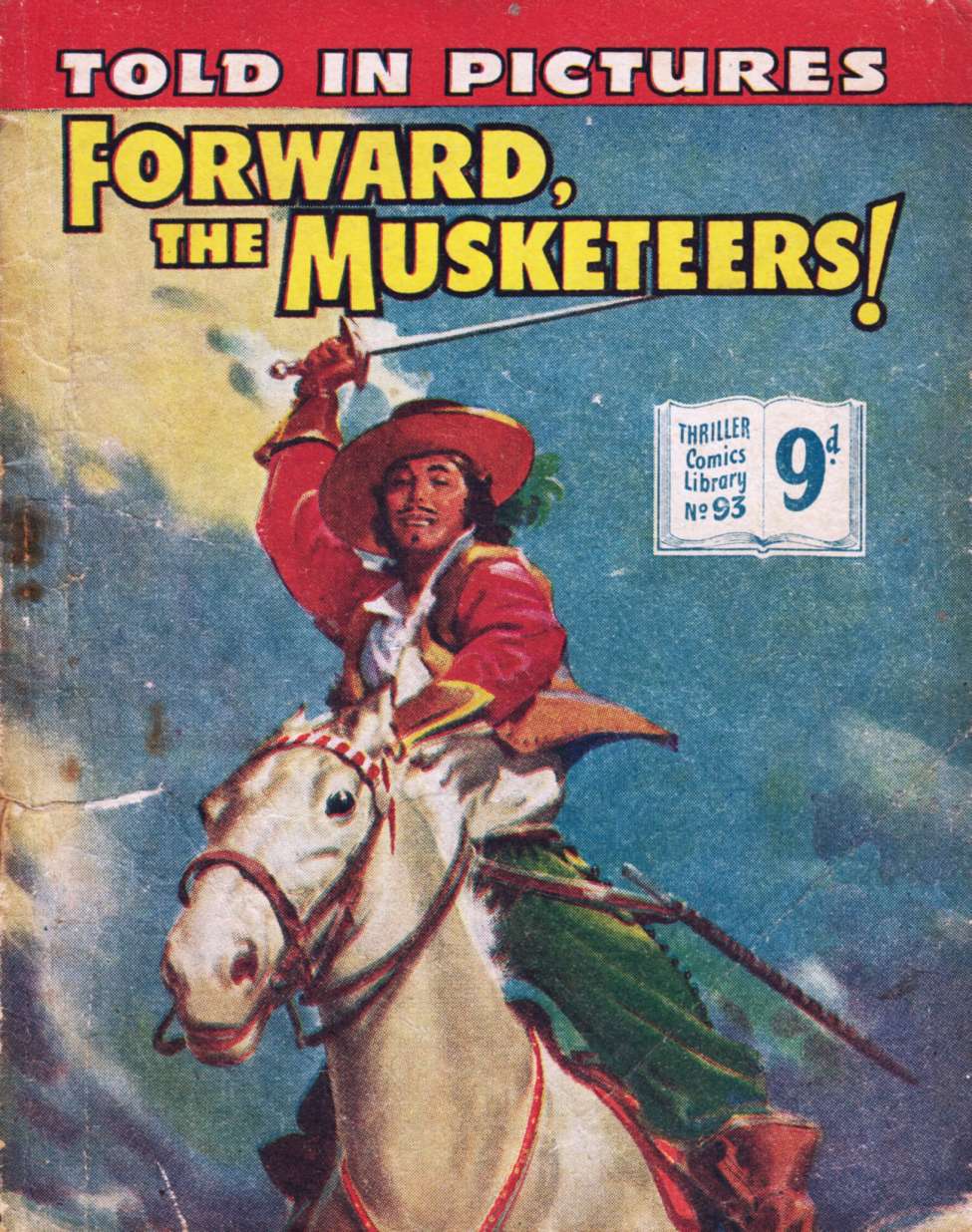 Comic Book Cover For Thriller Comics Library 93 - Forward, the Musketeers!