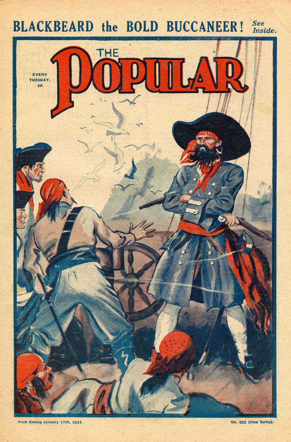 Book Cover For The Popular 625 - Yo Ho For the Spanish Main