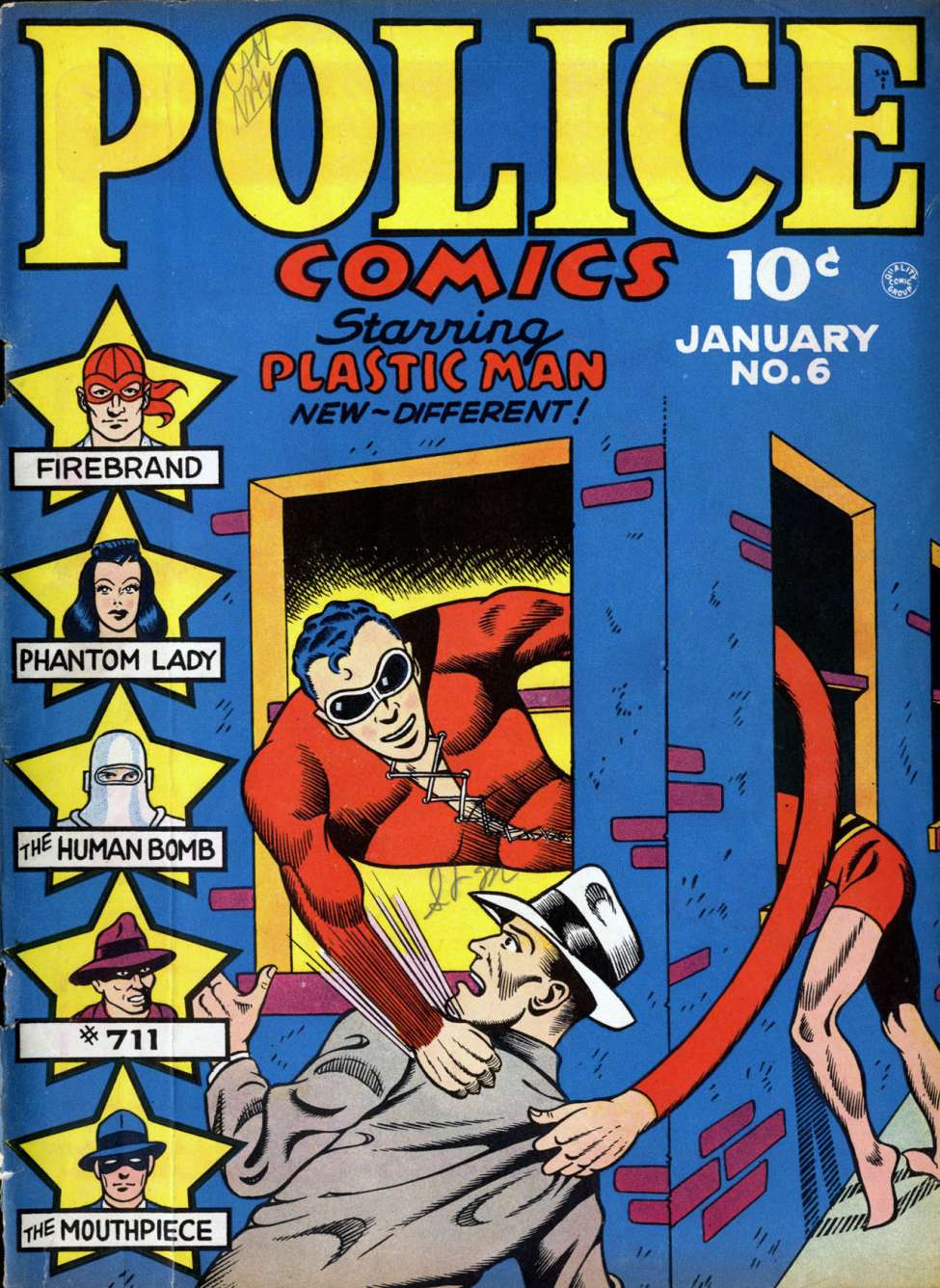 Comic Book Cover For Police Comics 6
