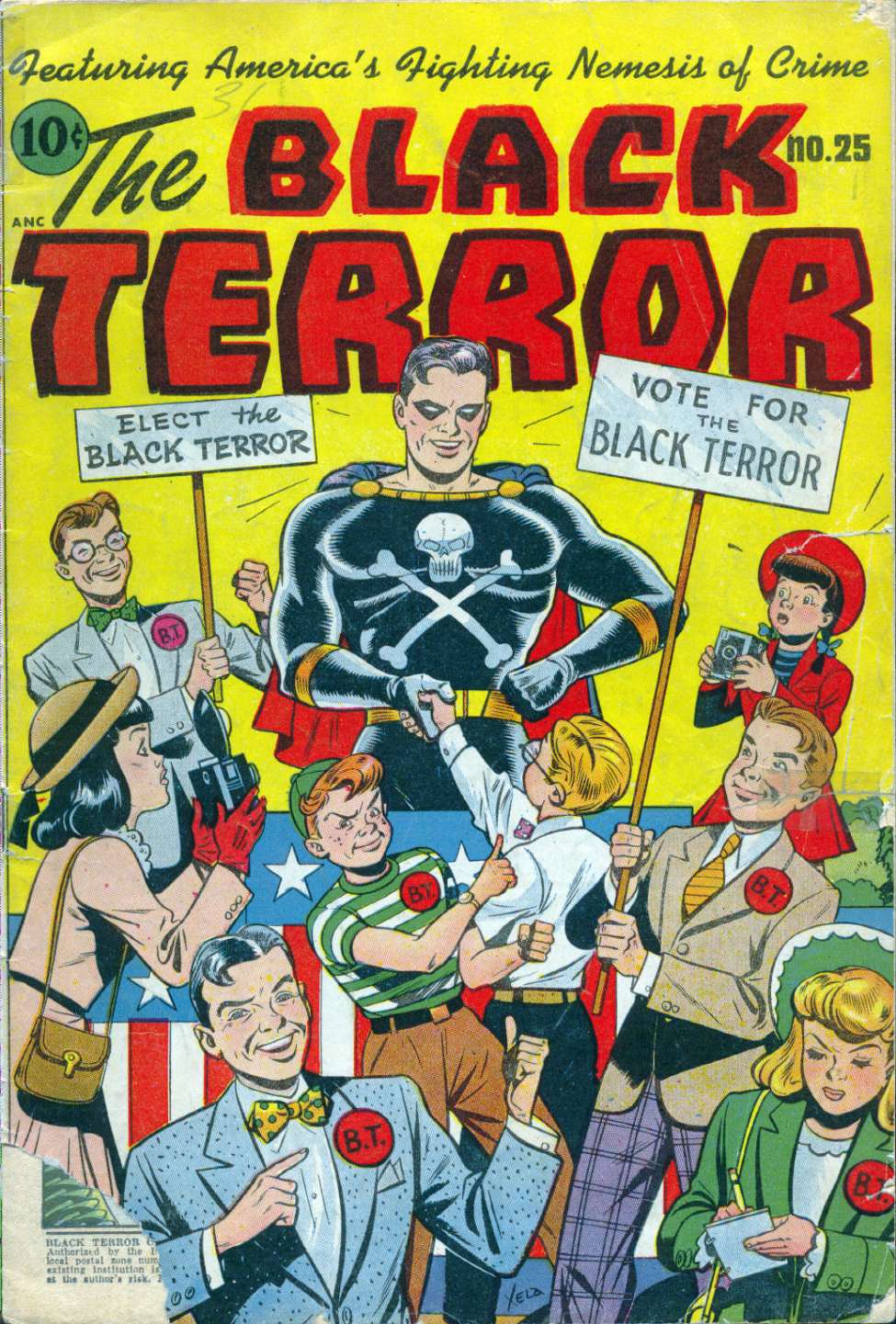 Comic Book Cover For The Black Terror 25 - Version 1
