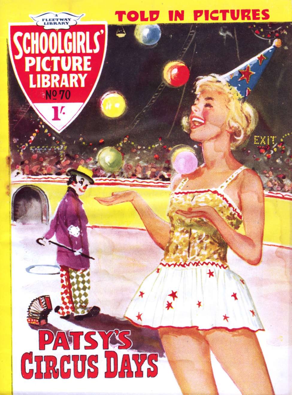 Comic Book Cover For Schoolgirls' Picture Library 70 - Patsy's Circus Days