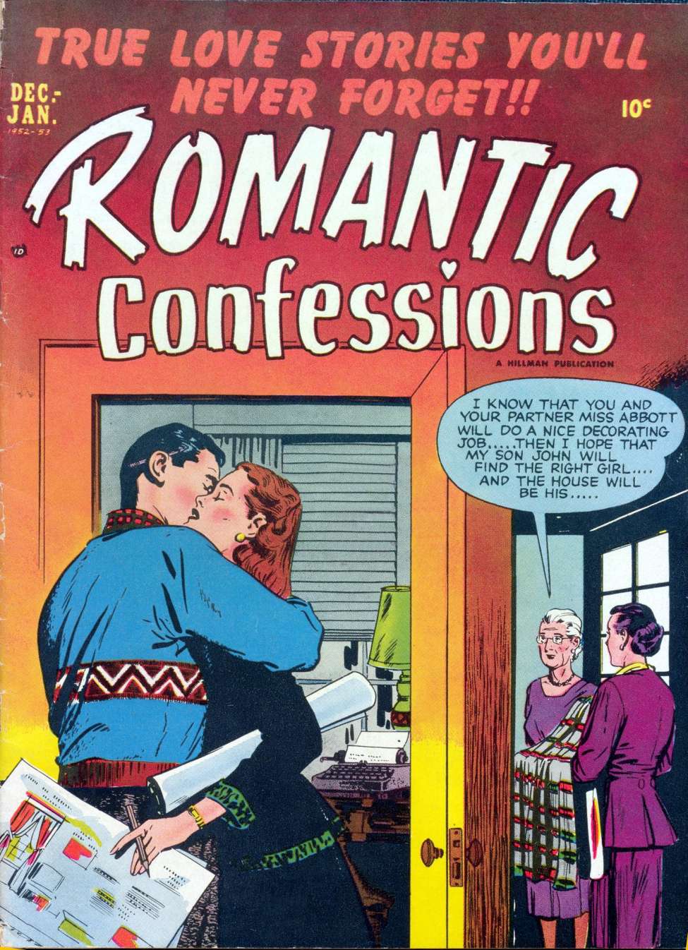 Comic Book Cover For Romantic Confessions v2 11
