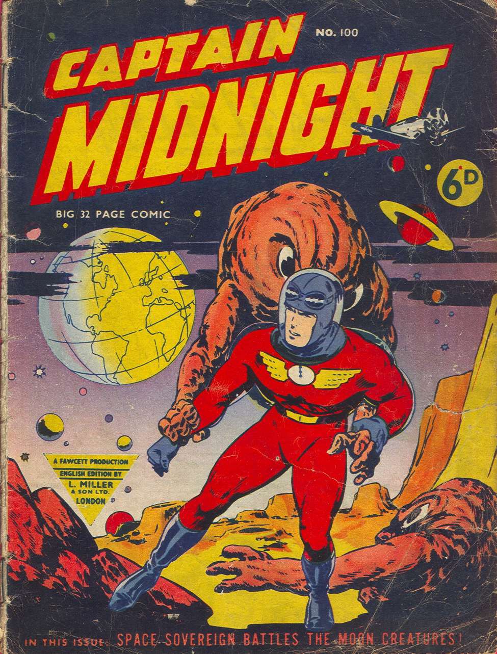 Comic Book Cover For Captain Midnight 100