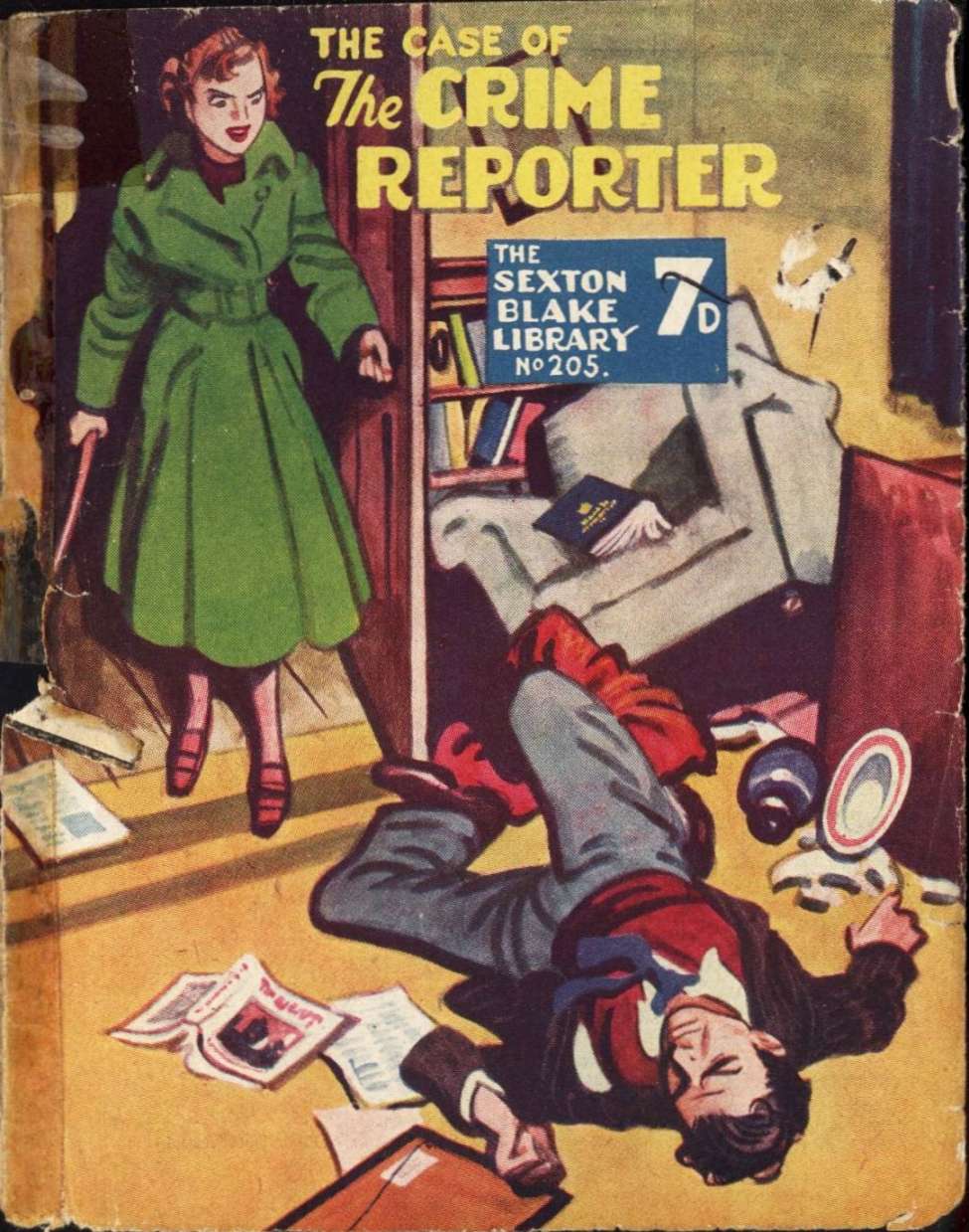 Book Cover For Sexton Blake Library S3 205 - The Case of the Crime Reporter