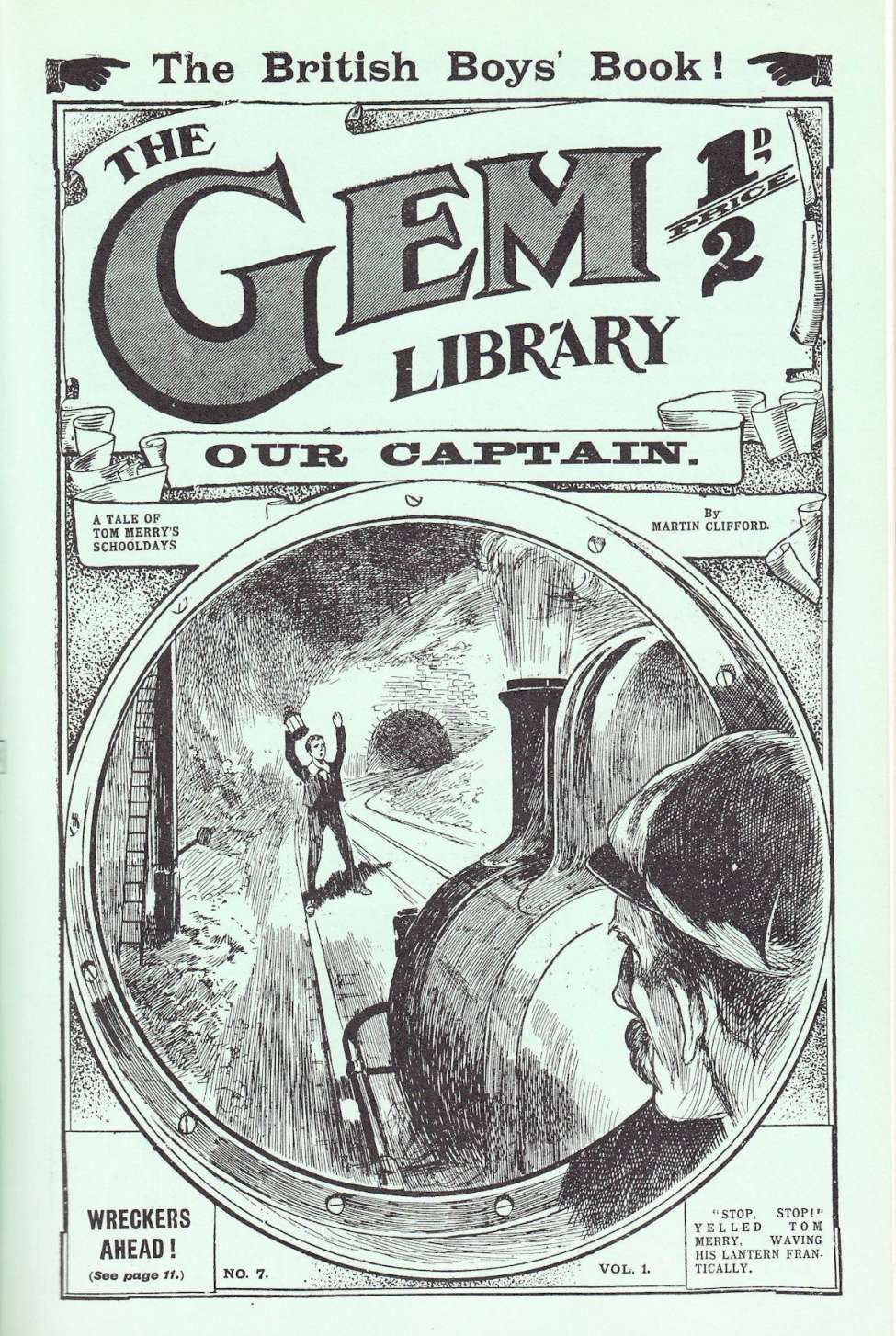 Comic Book Cover For The Gem v1 7 - Our Captain
