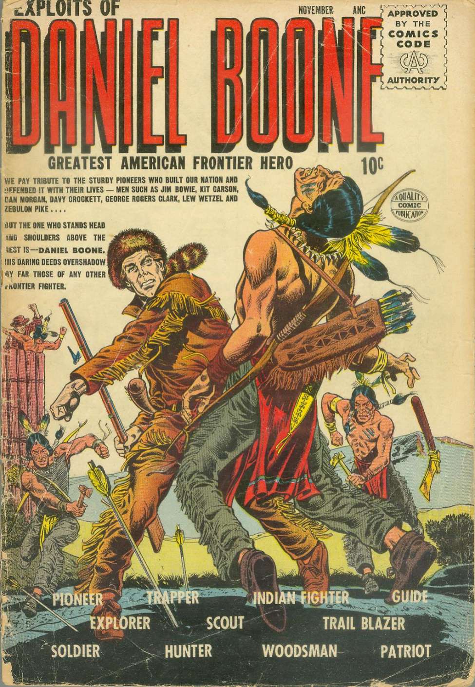 Comic Book Cover For Exploits of Daniel Boone 1
