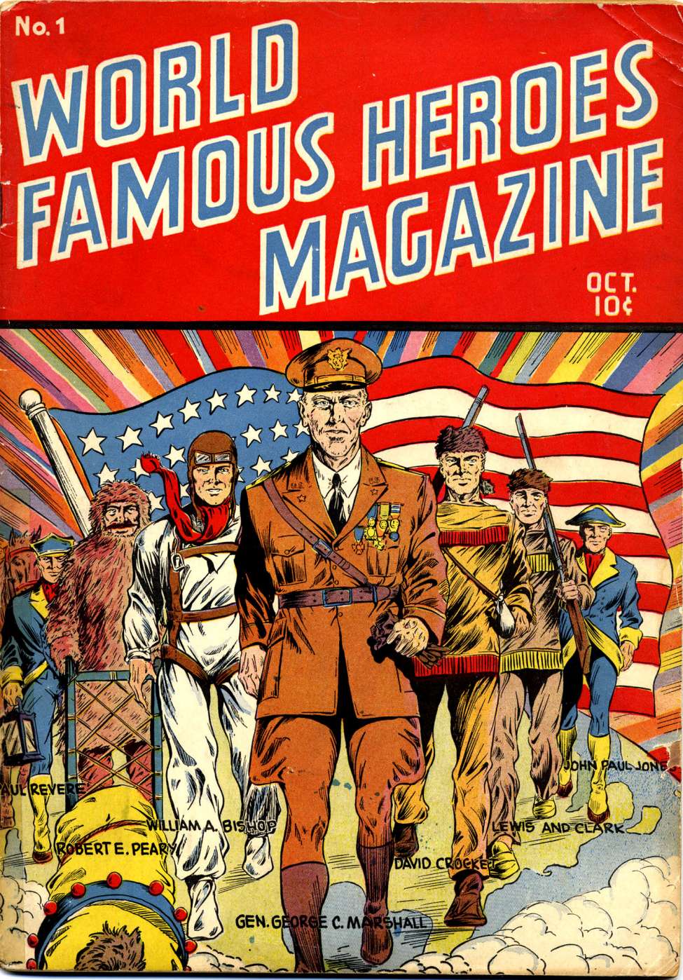 Book Cover For World Famous Heroes 1