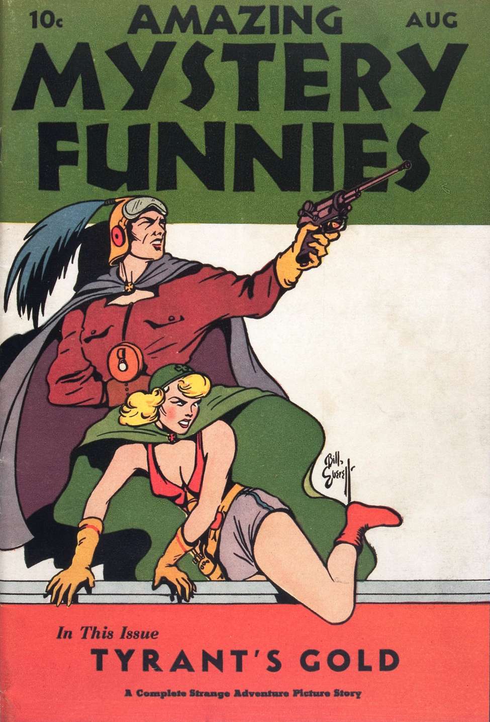 Comic Book Cover For Amazing Mystery Funnies 1