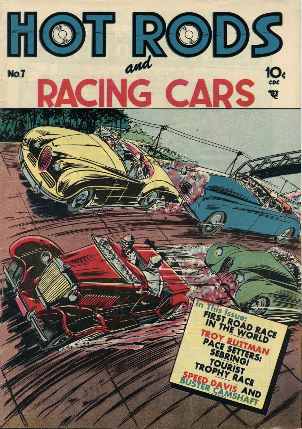 Comic Book Cover For Hot Rods and Racing Cars 7