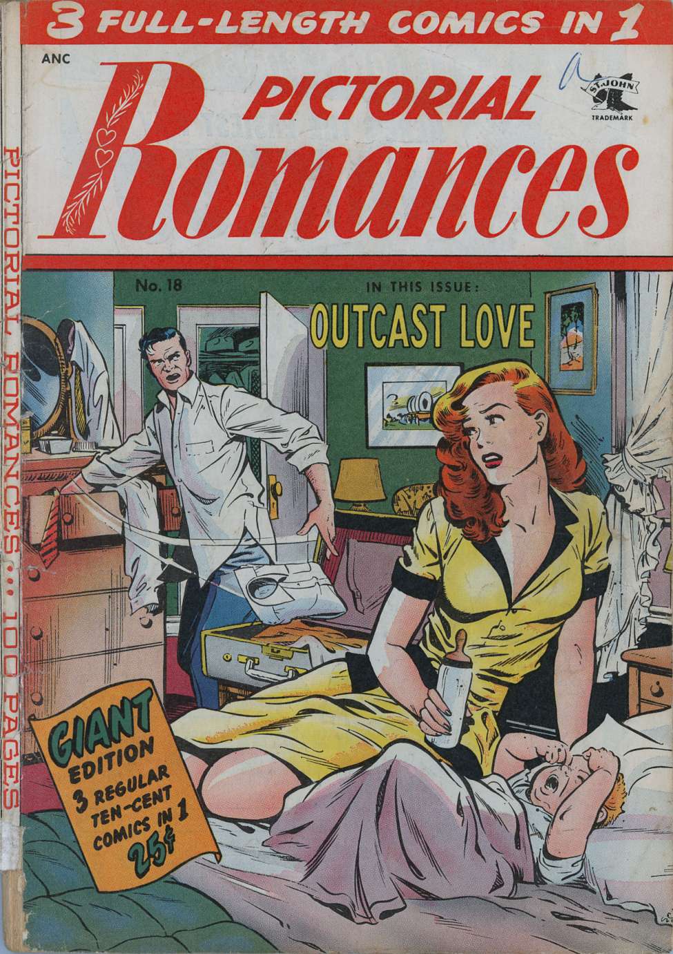 Comic Book Cover For Pictorial Romances 18 - Version 2