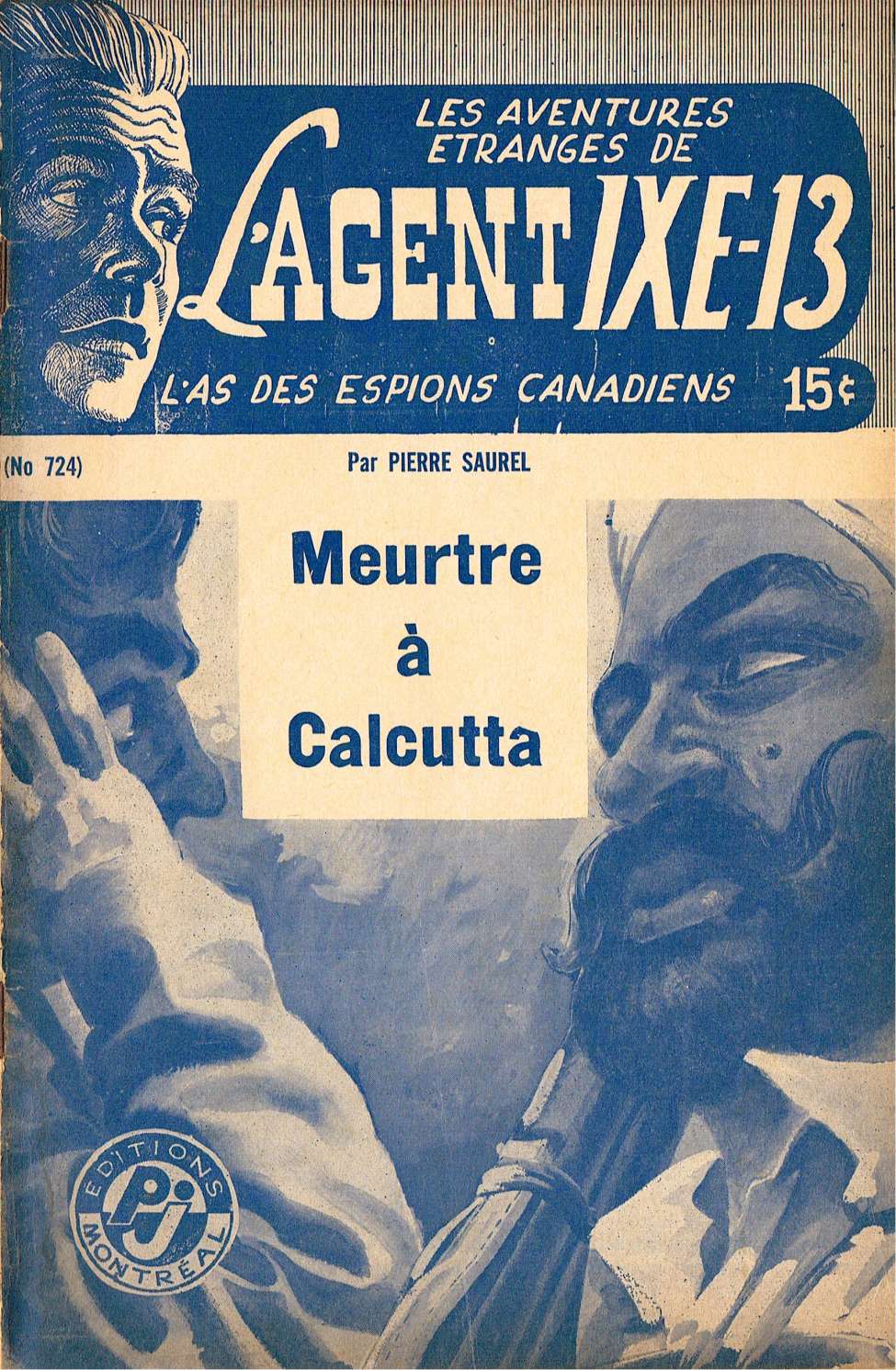 Book Cover For L'Agent IXE-13 v2 724 - Meurtre à Calcutta
