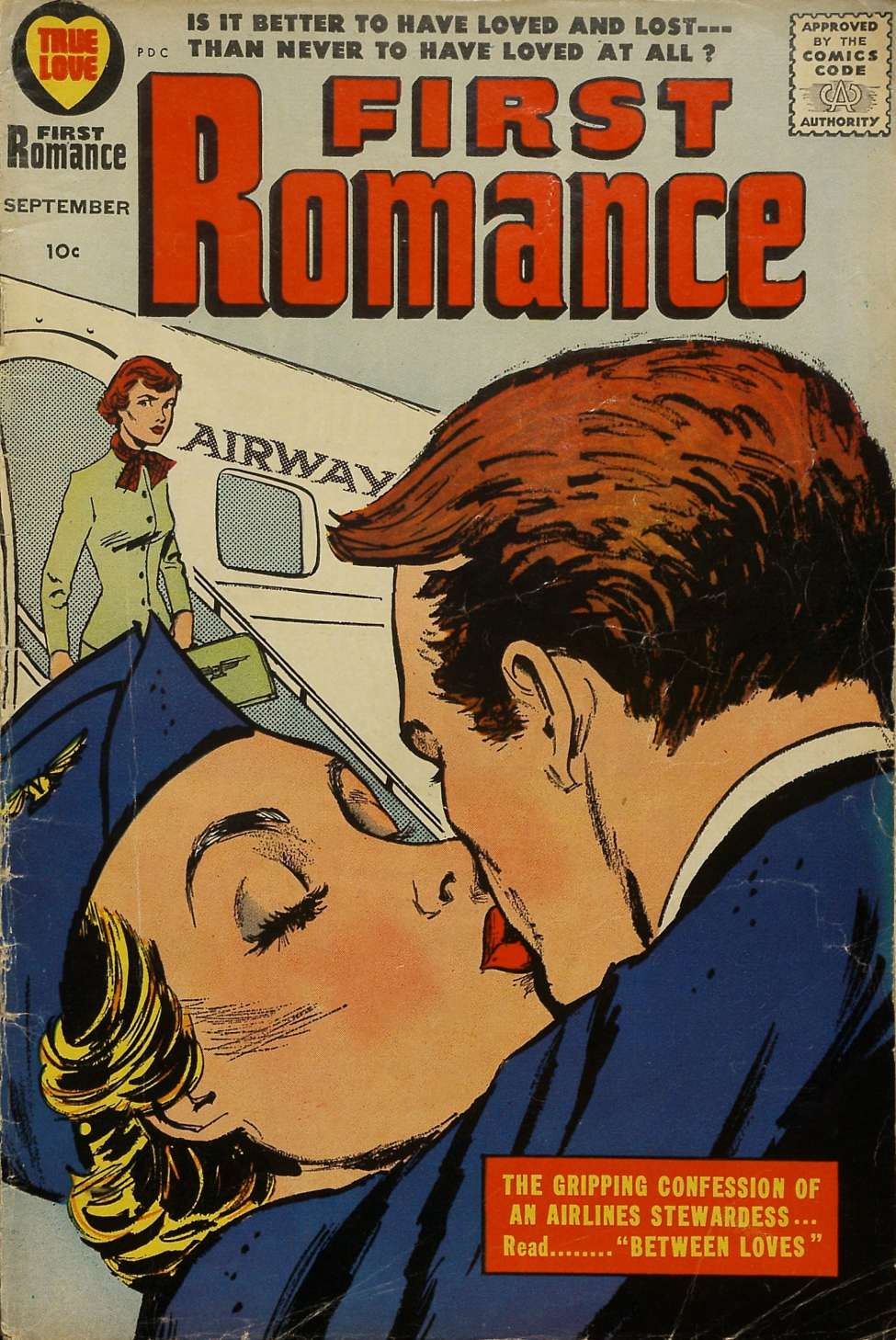 Comic Book Cover For First Romance Magazine 51