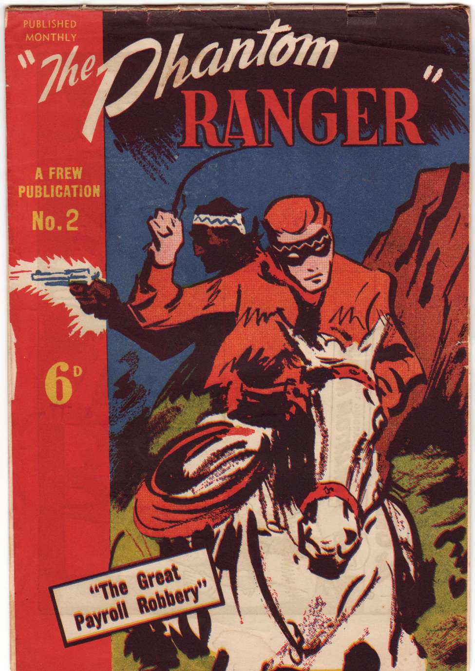 Comic Book Cover For The Phantom Ranger 2
