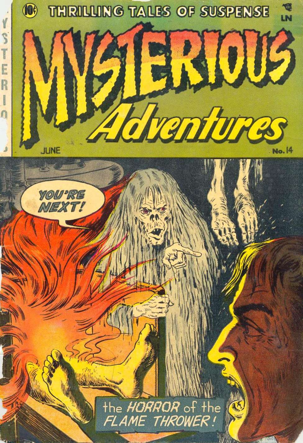 Comic Book Cover For Mysterious Adventures 14