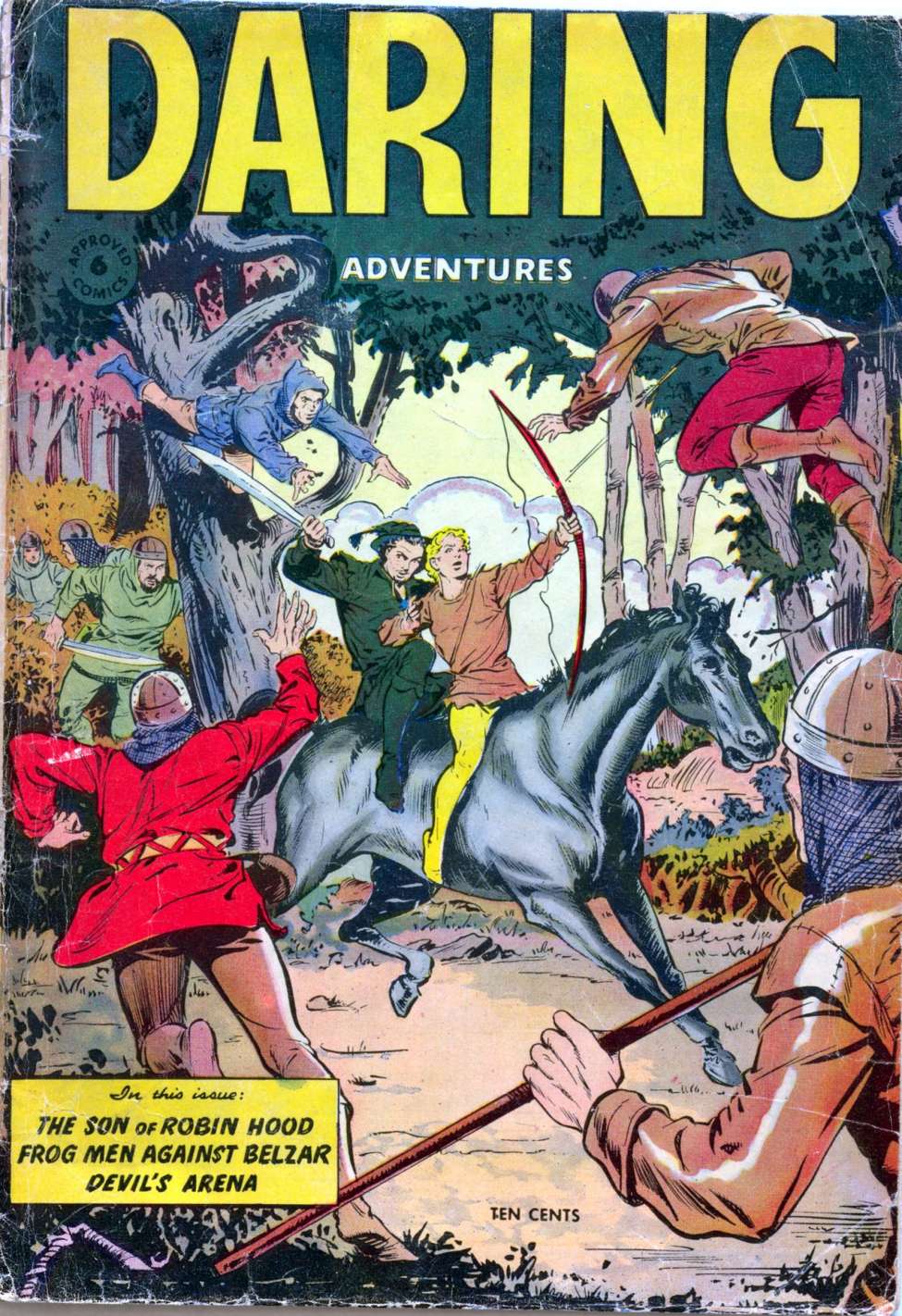 Comic Book Cover For Approved Comics 6 - Daring Adventures (alt)