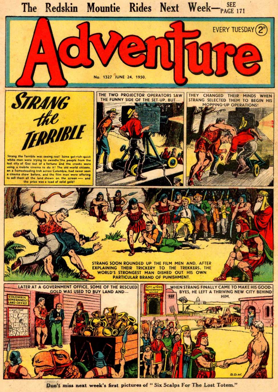 Comic Book Cover For Adventure 1327