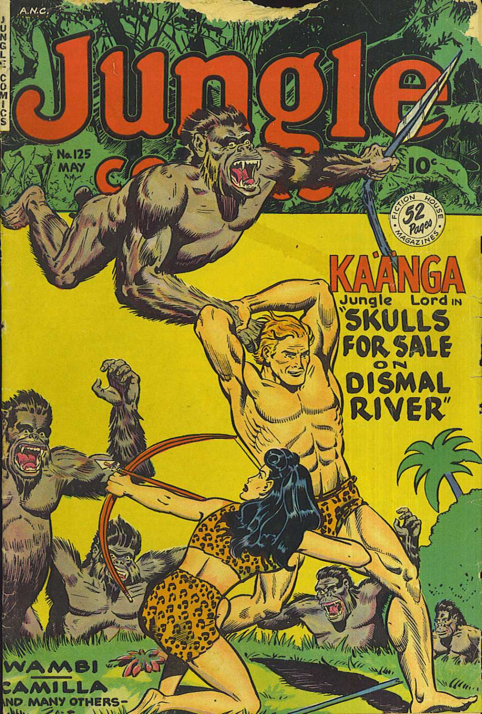 Comic Book Cover For Jungle Comics 125