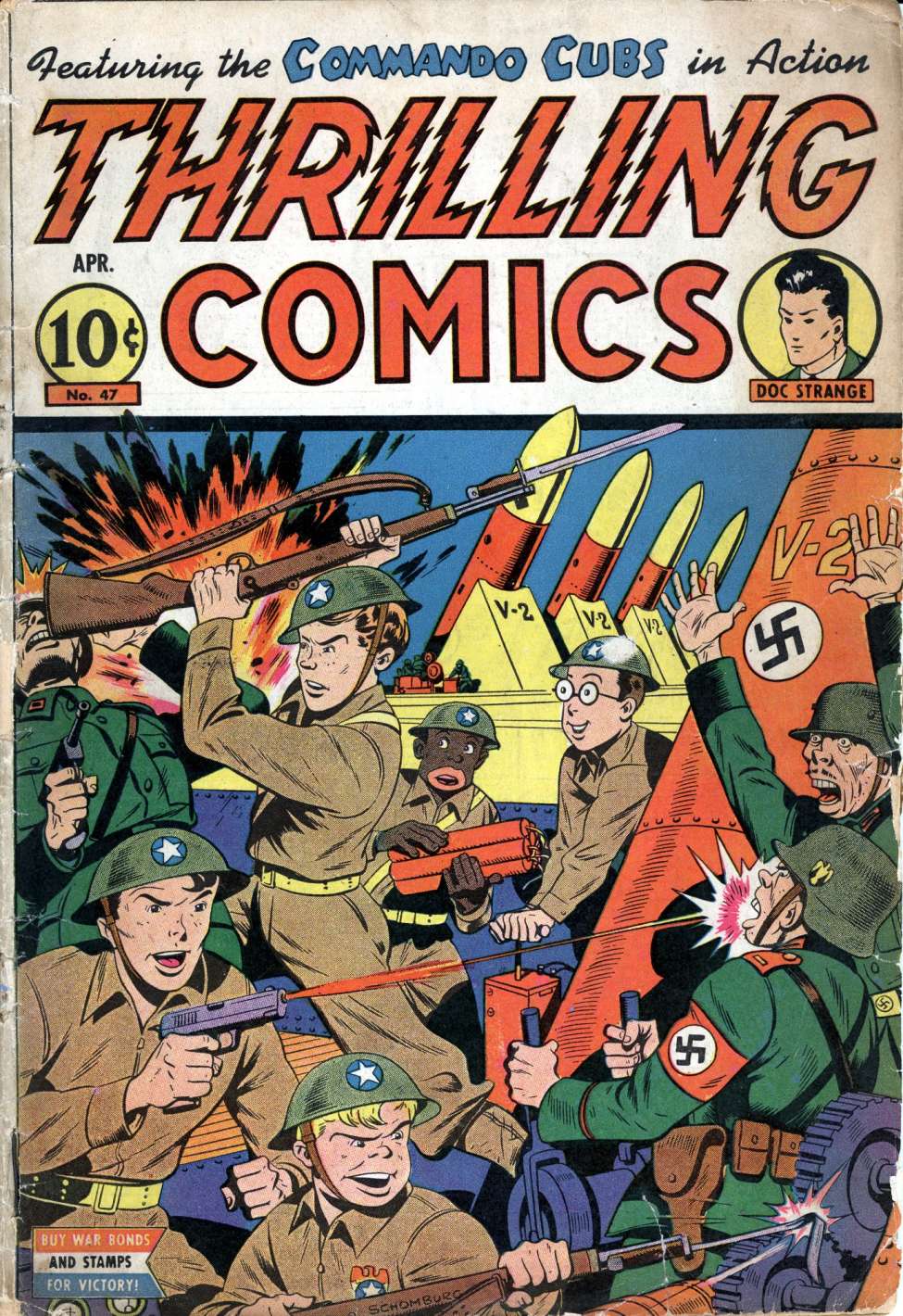 Comic Book Cover For Thrilling Comics 47