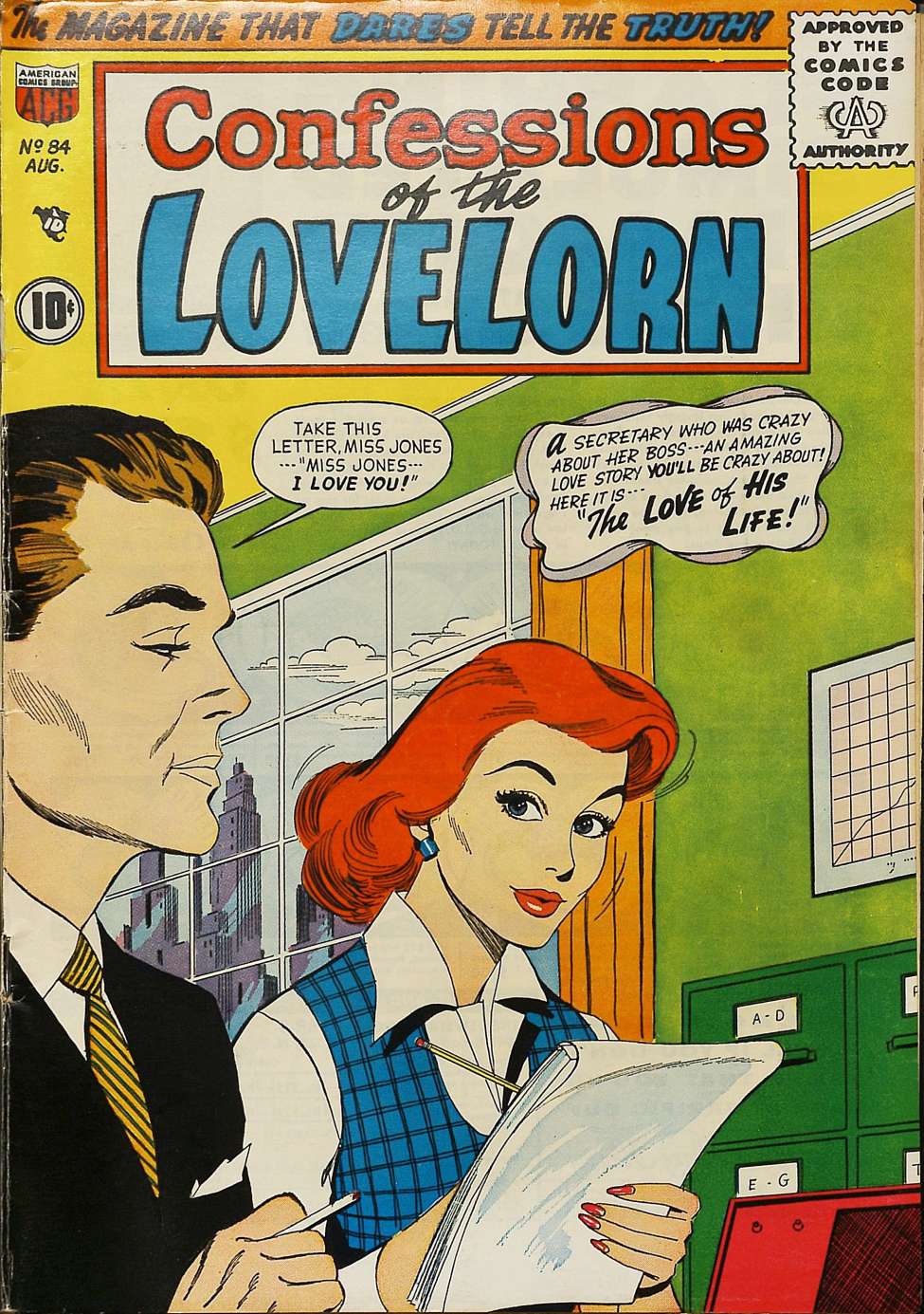 Comic Book Cover For Confessions of the Lovelorn 84