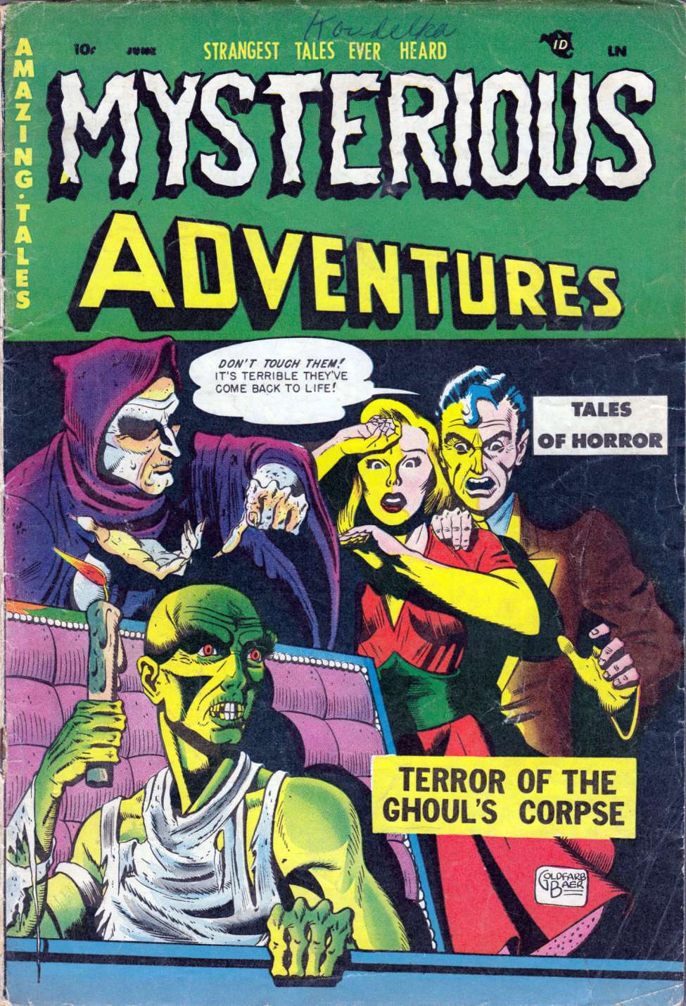 Comic Book Cover For Mysterious Adventures 2 (alt) - Version 2