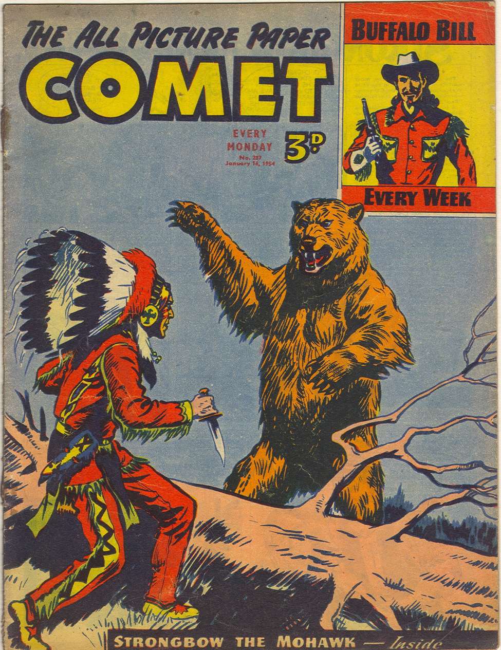 Comic Book Cover For The Comet 287