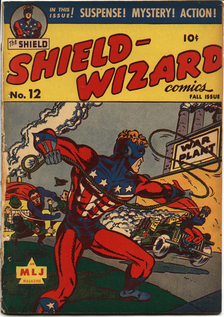 Book Cover For Shield Wizard Comics 12