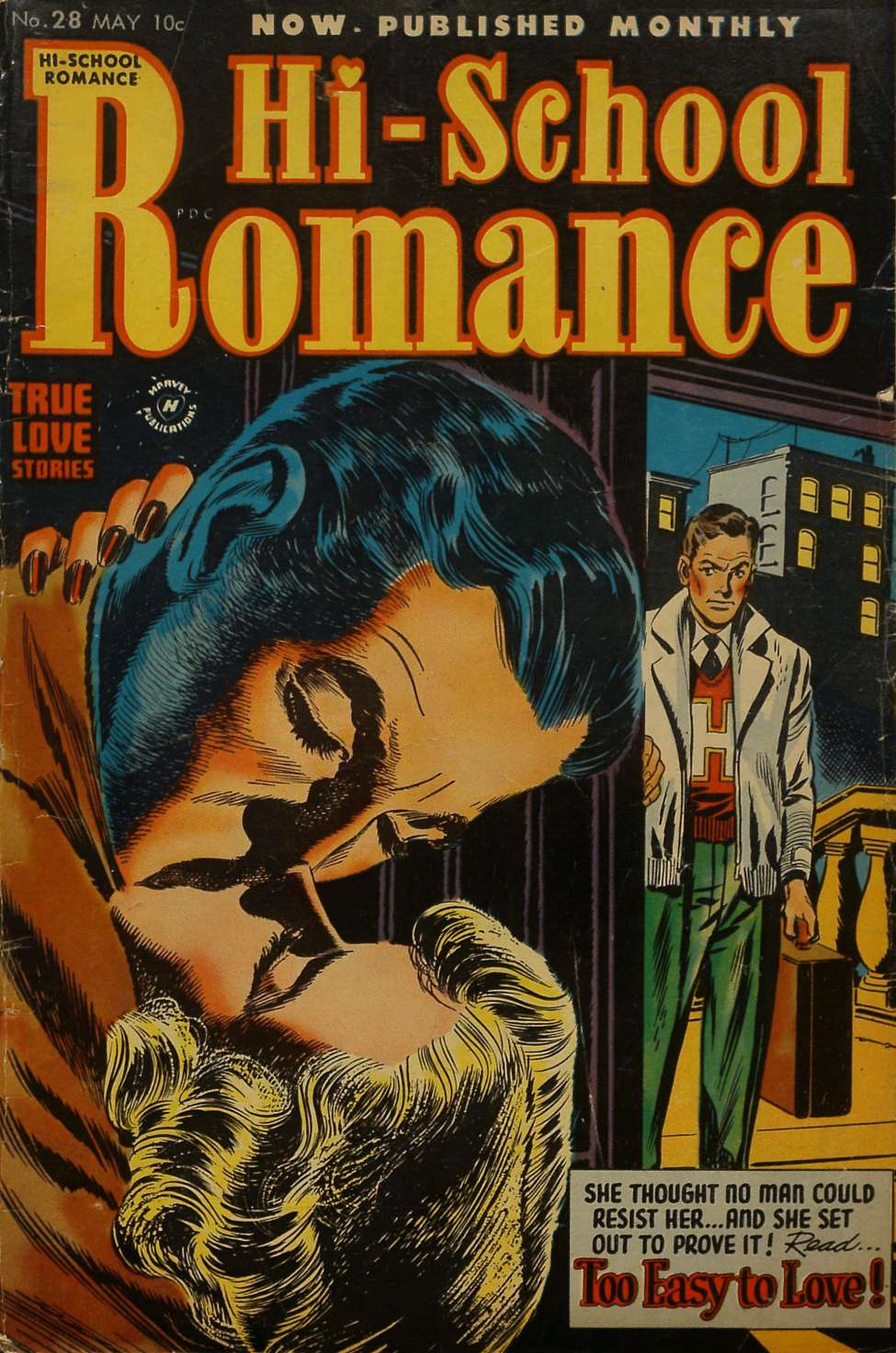 Comic Book Cover For Hi-School Romance 28