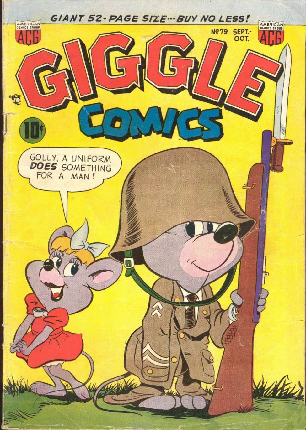 Comic Book Cover For Giggle Comics 79