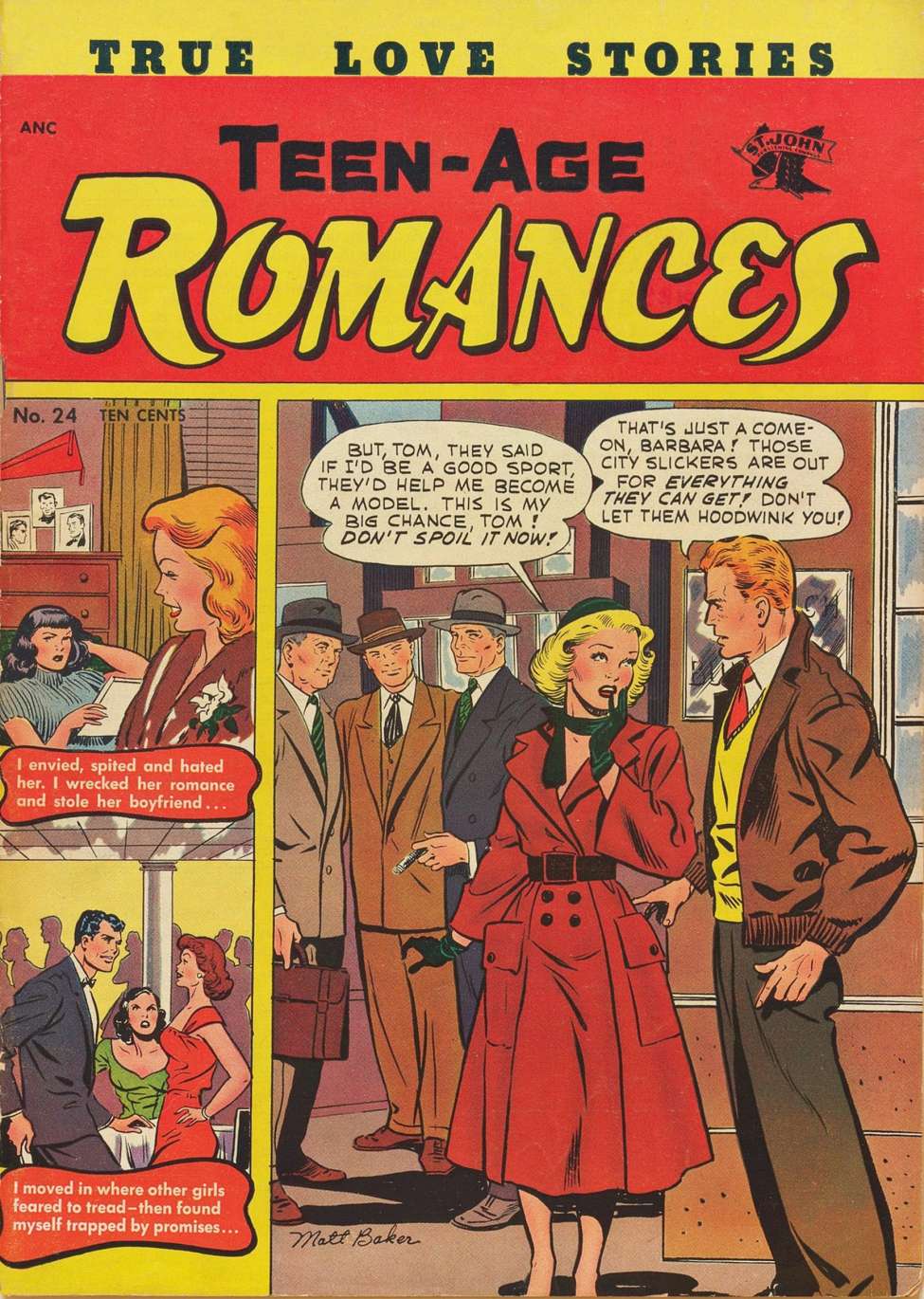 Comic Book Cover For Teen-Age Romances 24