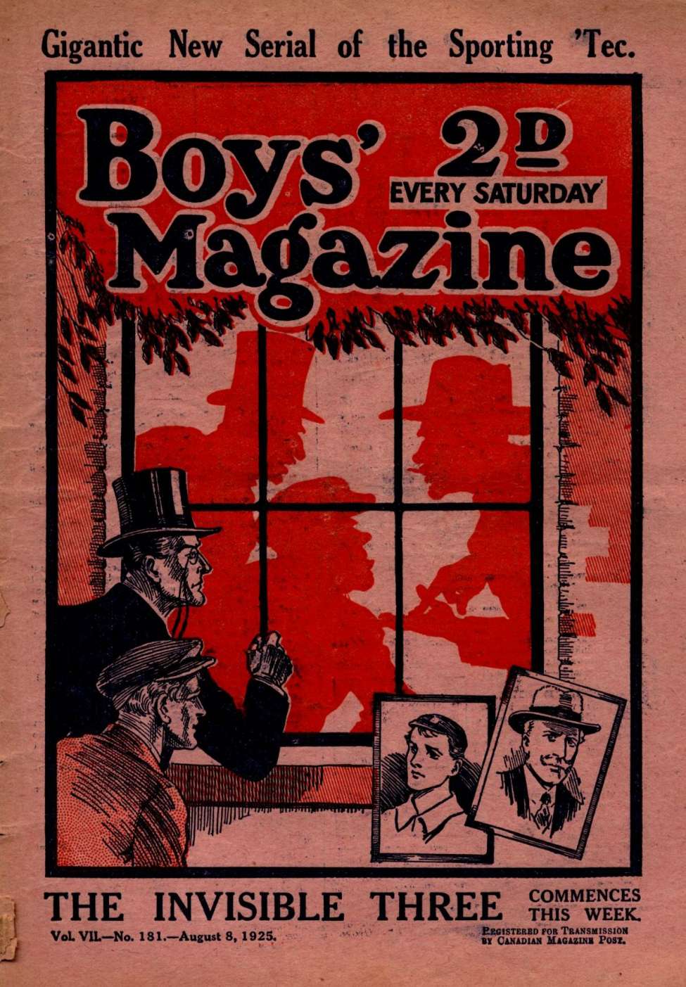Book Cover For Boys' Magazine 181