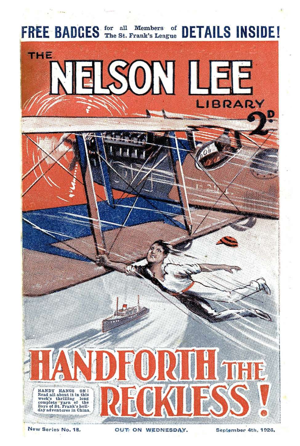 Book Cover For Nelson Lee Library s2 18 - Handforth the Reckless
