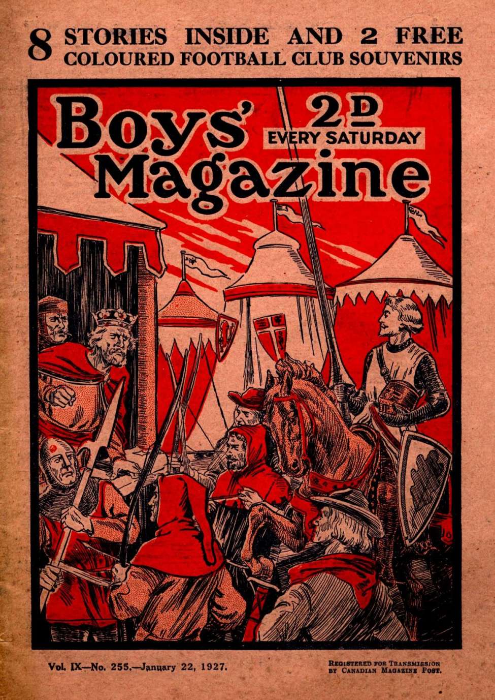Comic Book Cover For Boys' Magazine 255