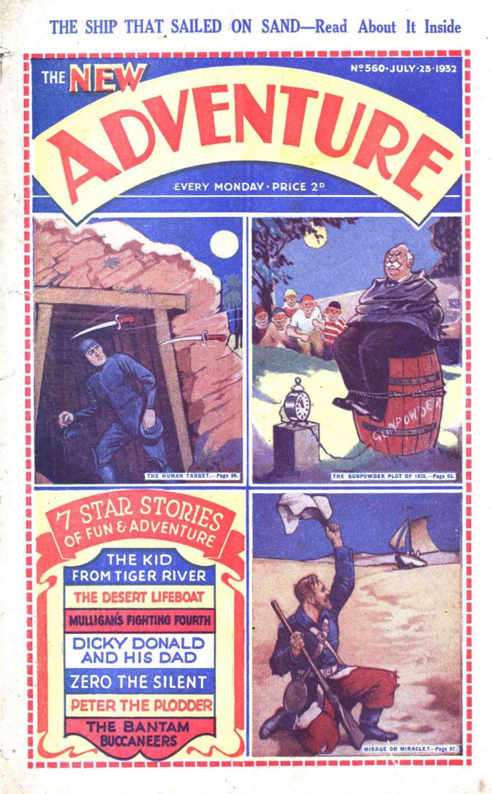 Comic Book Cover For Adventure 560