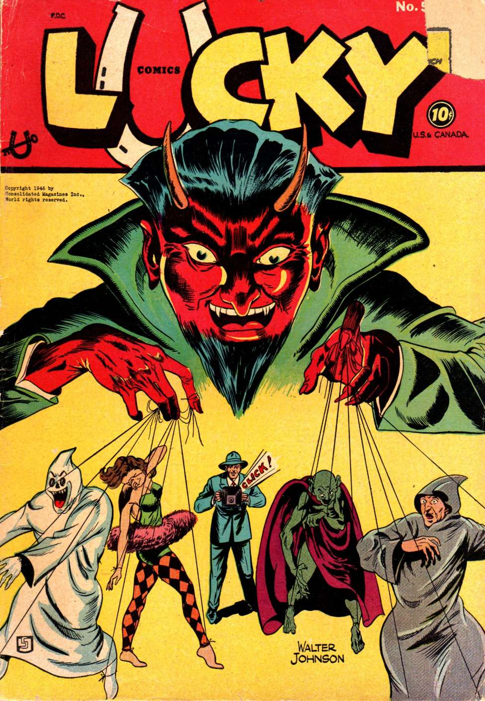 Comic Book Cover For Lucky Comics 5