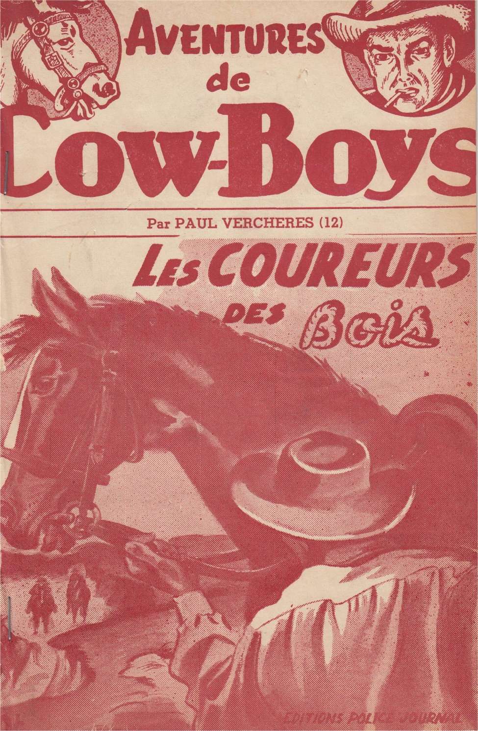 Comic Book Cover For Aventures de Cow-Boys 12 - Les coureurs des bois
