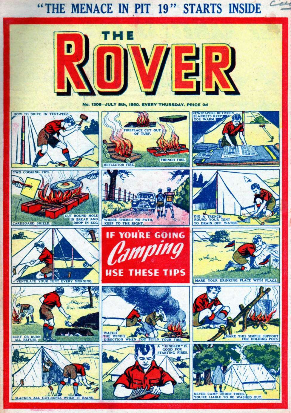 Comic Book Cover For The Rover 1306
