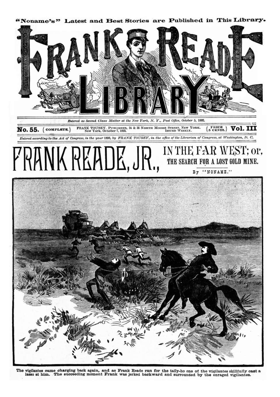 Book Cover For v03 55 - Frank Reade Jr. in the Far West
