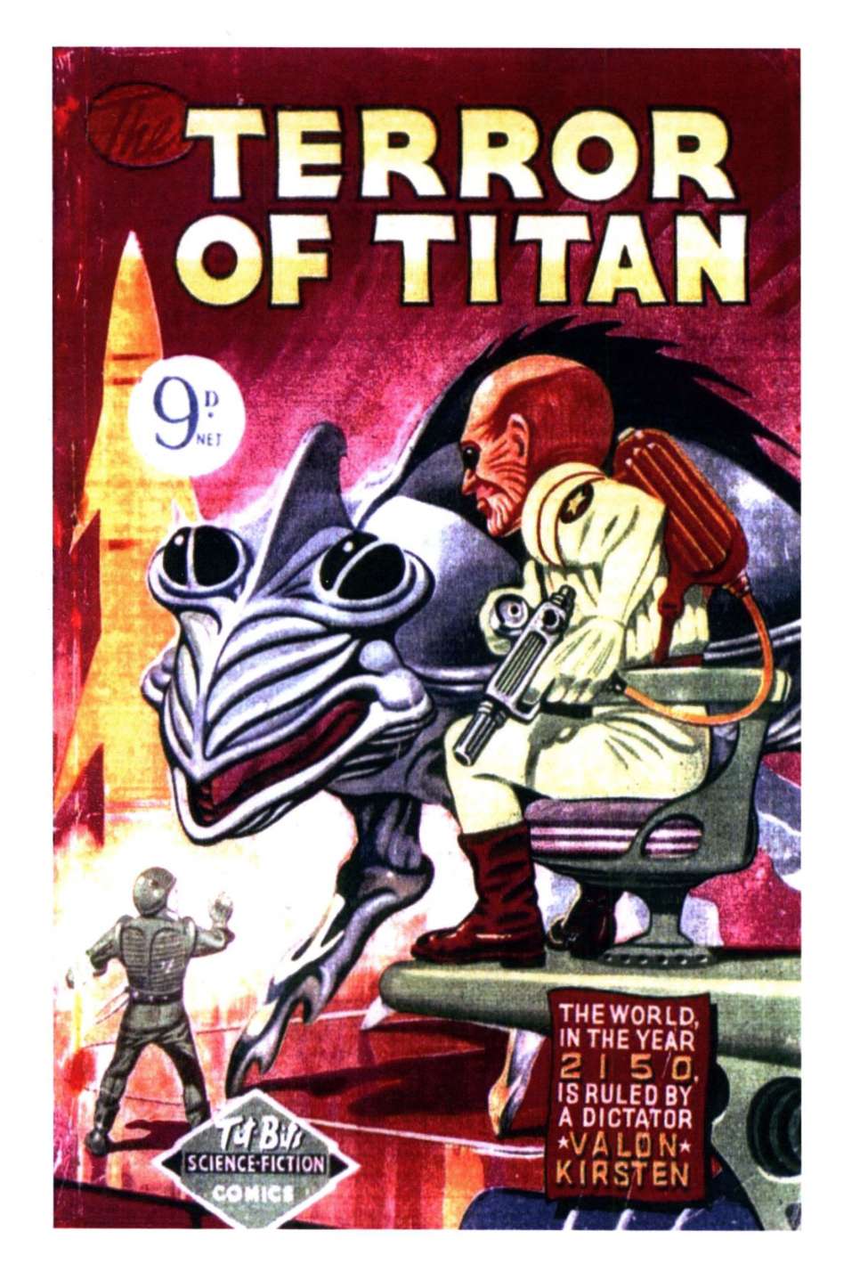 Comic Book Cover For Tit-Bits Science Fiction Comics 6