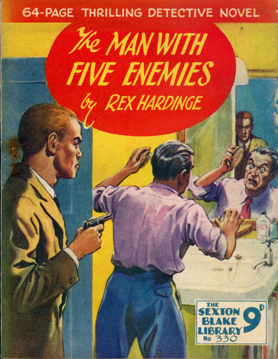 Comic Book Cover For Sexton Blake Library S3 330 - The Man with Five Enemies