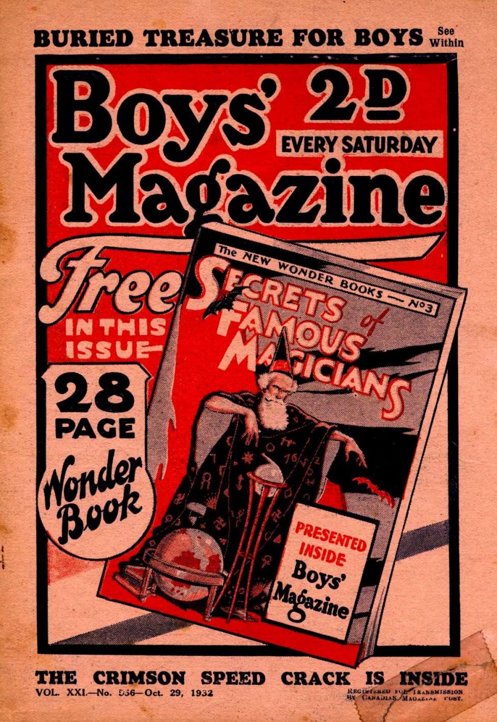 Book Cover For Boys' Magazine 556