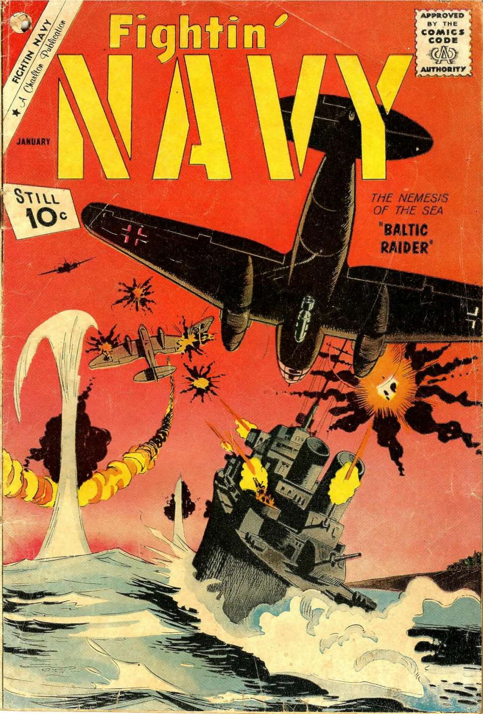 Comic Book Cover For Fightin' Navy 102