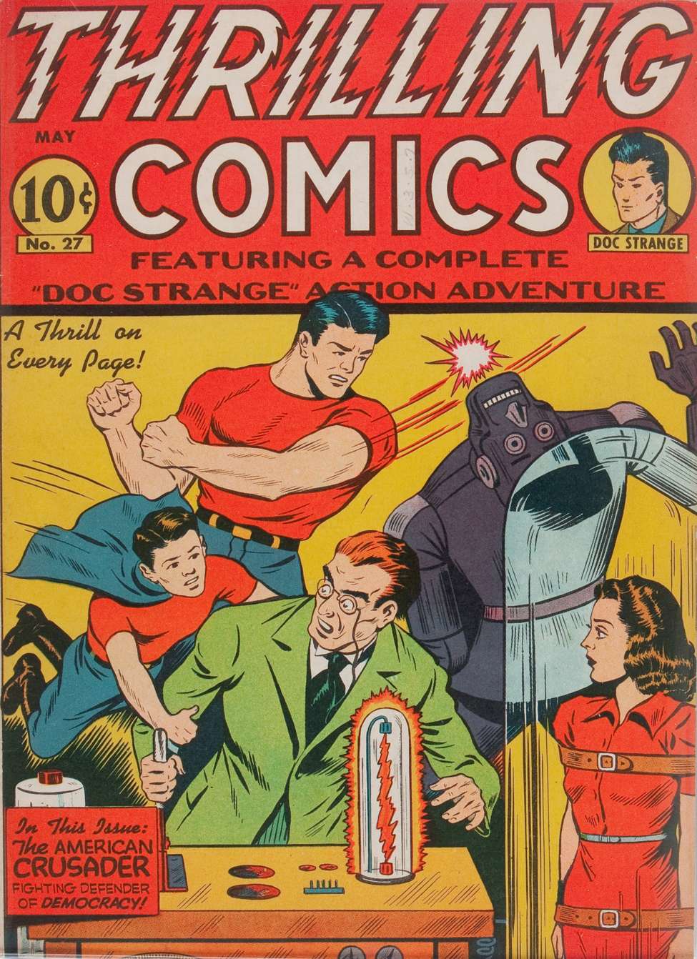 Book Cover For Thrilling Comics 27 (alt) - Version 2