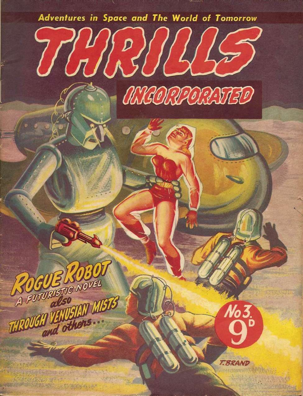 Comic Book Cover For Thrills Incorporated 3 - Rogue Robot - Belli Luigi