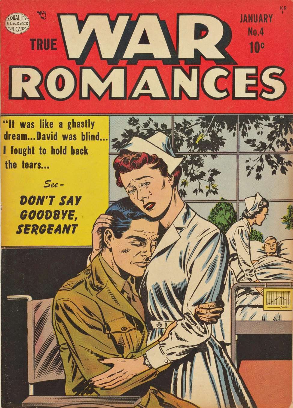 Comic Book Cover For True War Romances 4