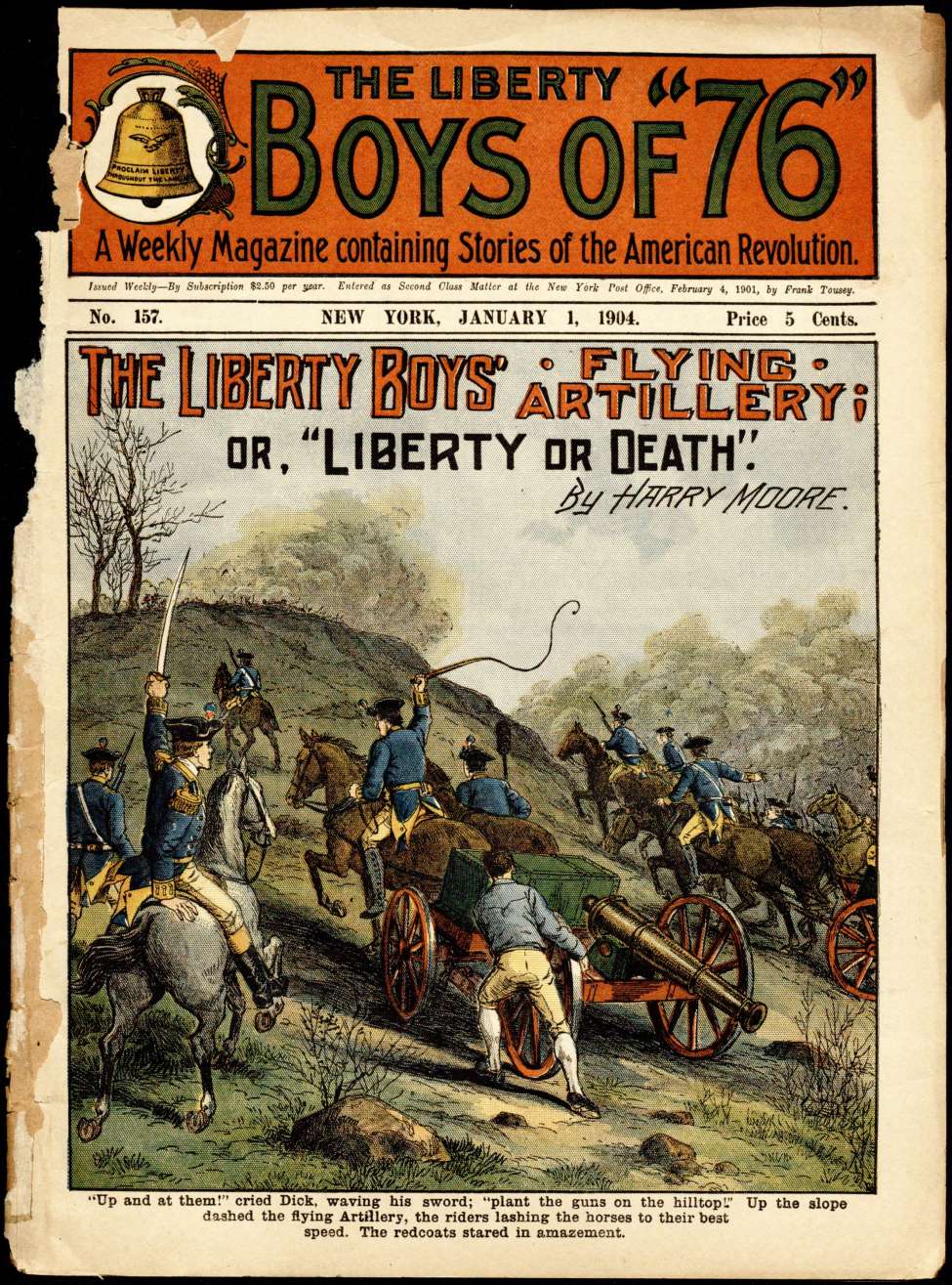 Book Cover For The Liberty Boys of 76 157 - The Liberty Boys' Flying Artillery