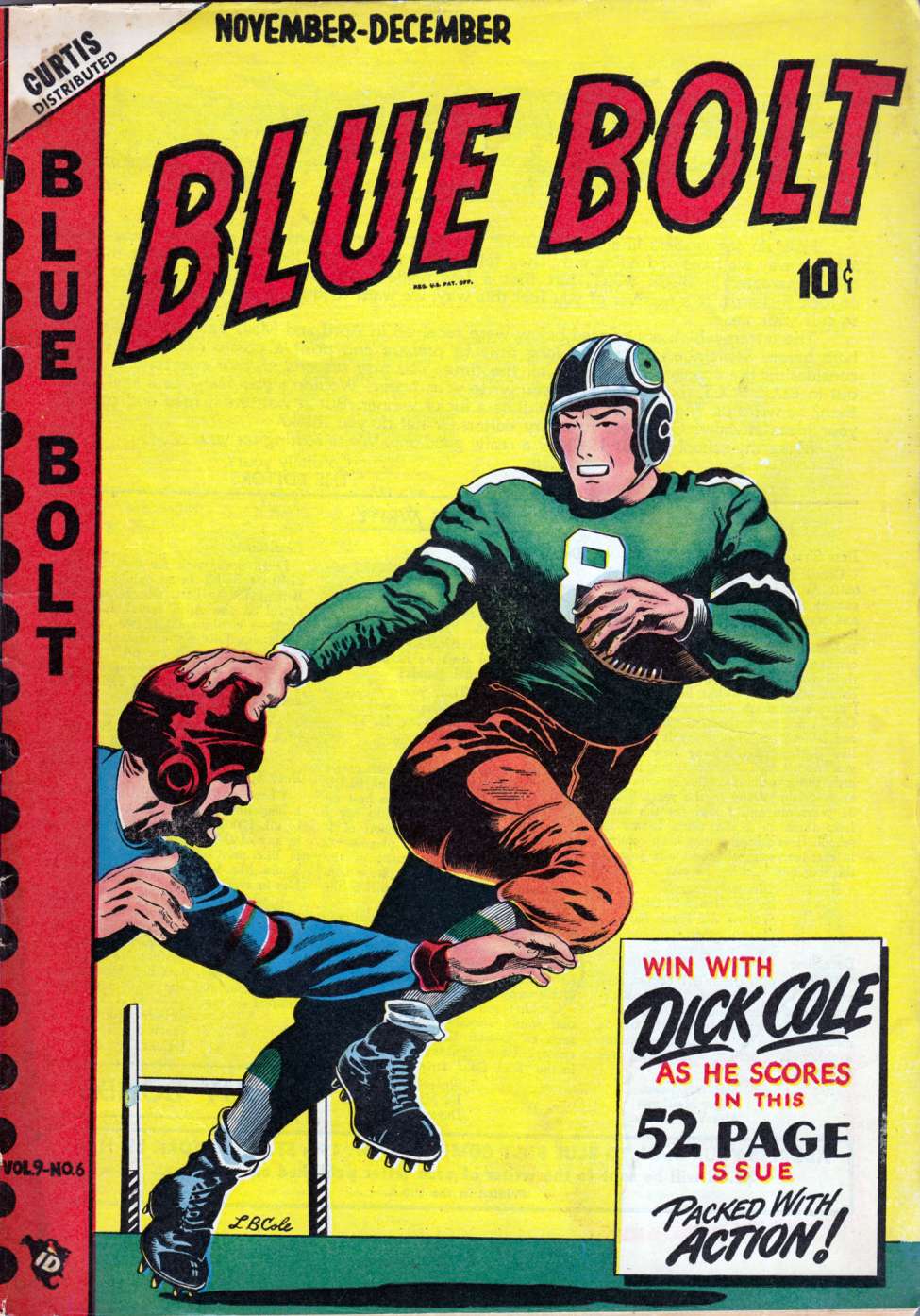Comic Book Cover For Blue Bolt v9 6