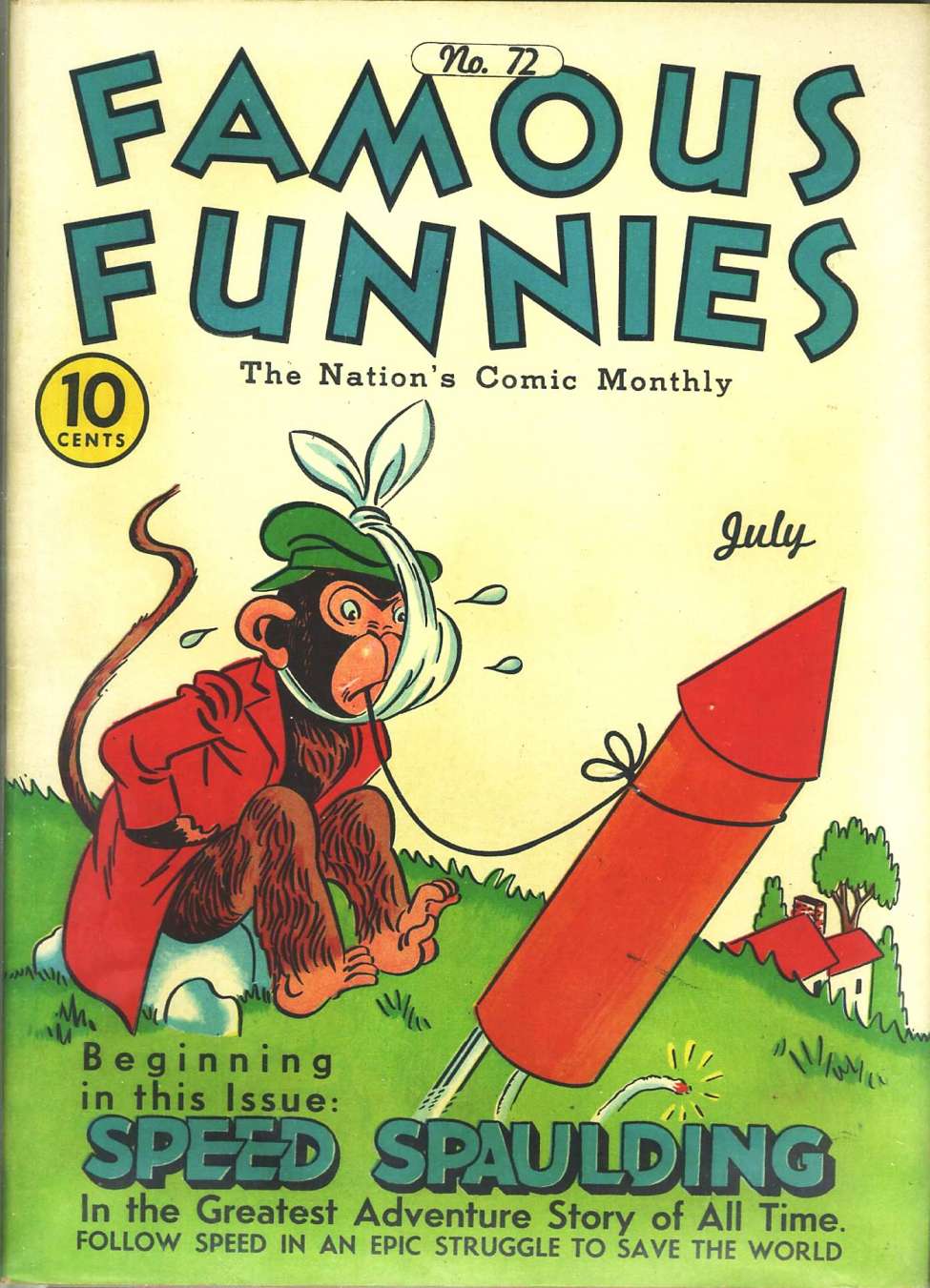 Comic Book Cover For Famous Funnies 72