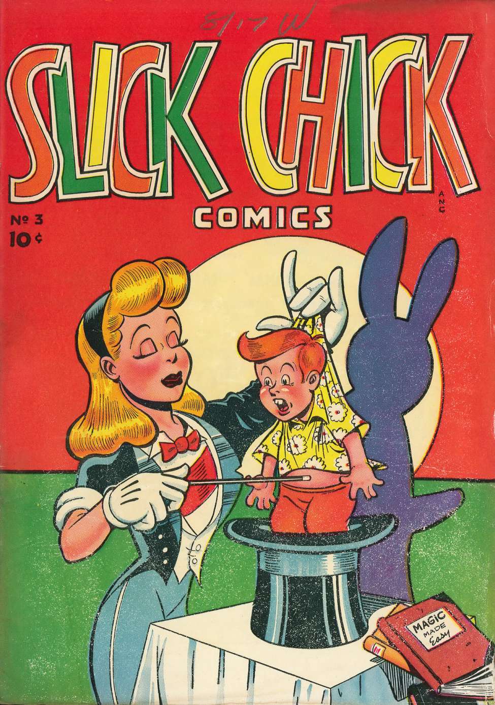 Comic Book Cover For Slick Chick Comics 3